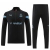 Olympique Marseille Quarter Zip Training Sweatshirts 2022-23 Schwarze Für Herren